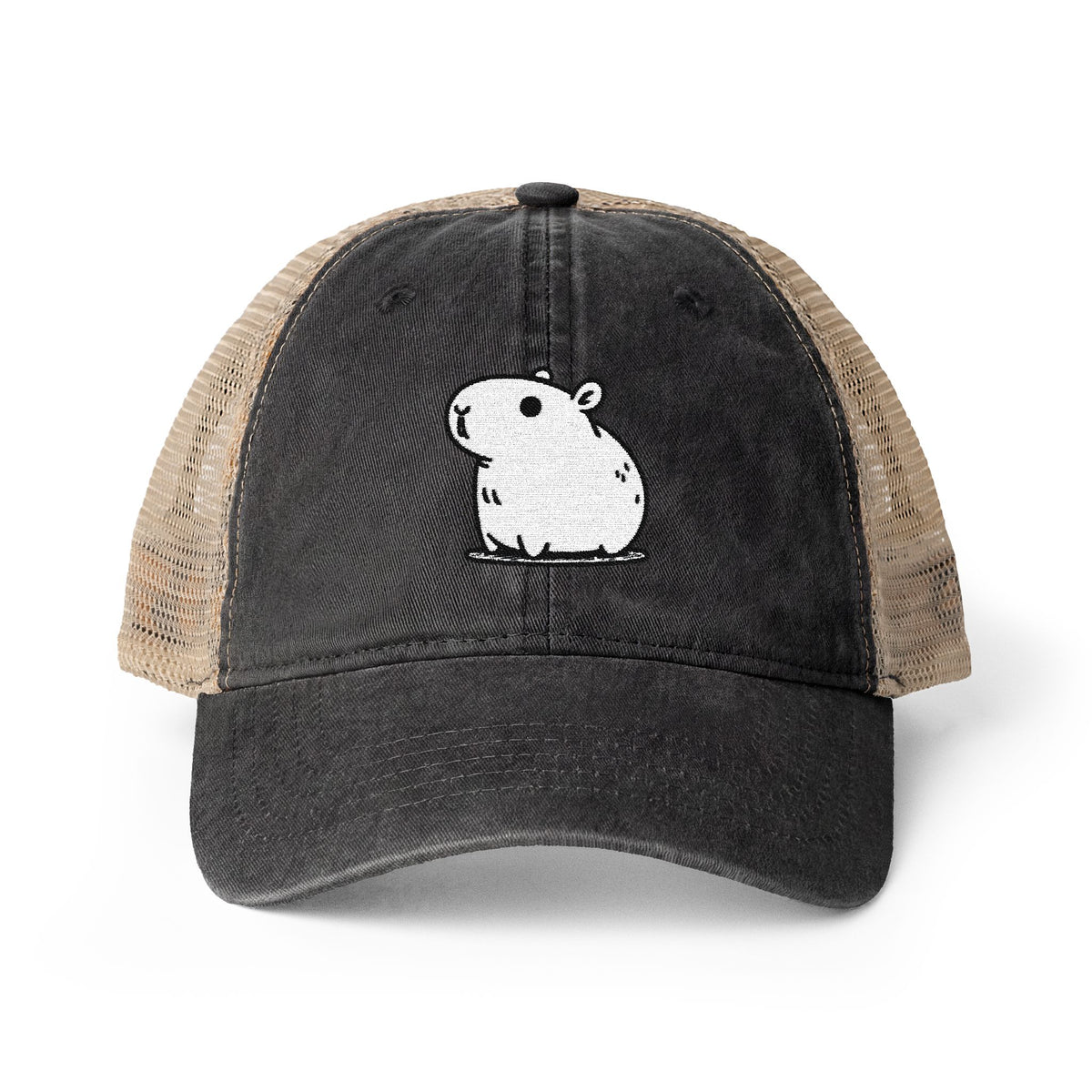 Women's Washed Mesh-Back Capybara Hat