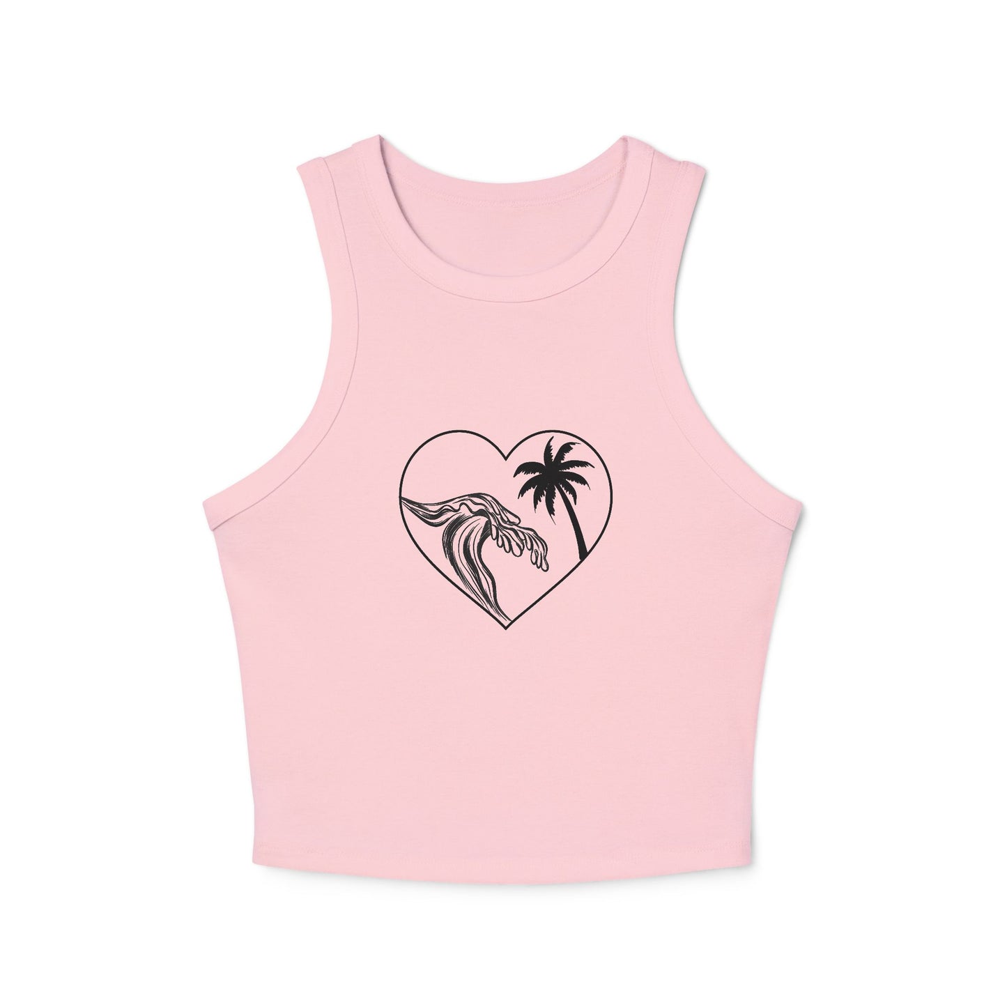 Wave Palm Tree Heart Shirt