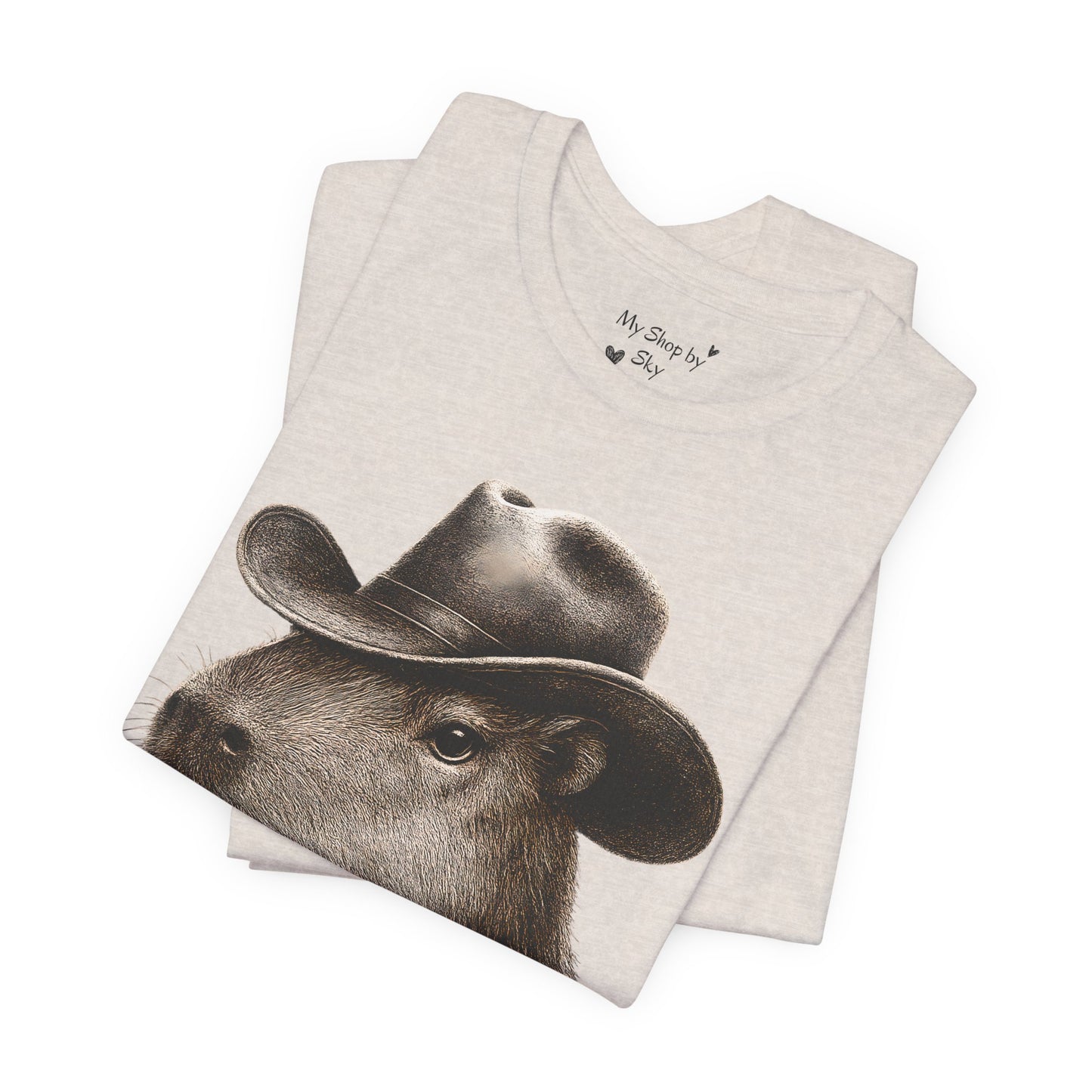 Cowboy Capybara Shirt Vintage