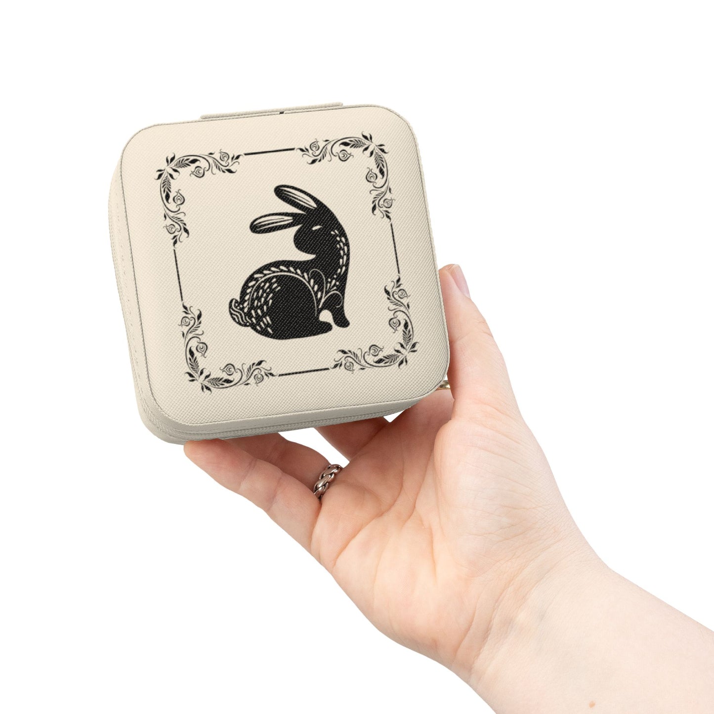 Travel Jewelry Case - Bunny Design