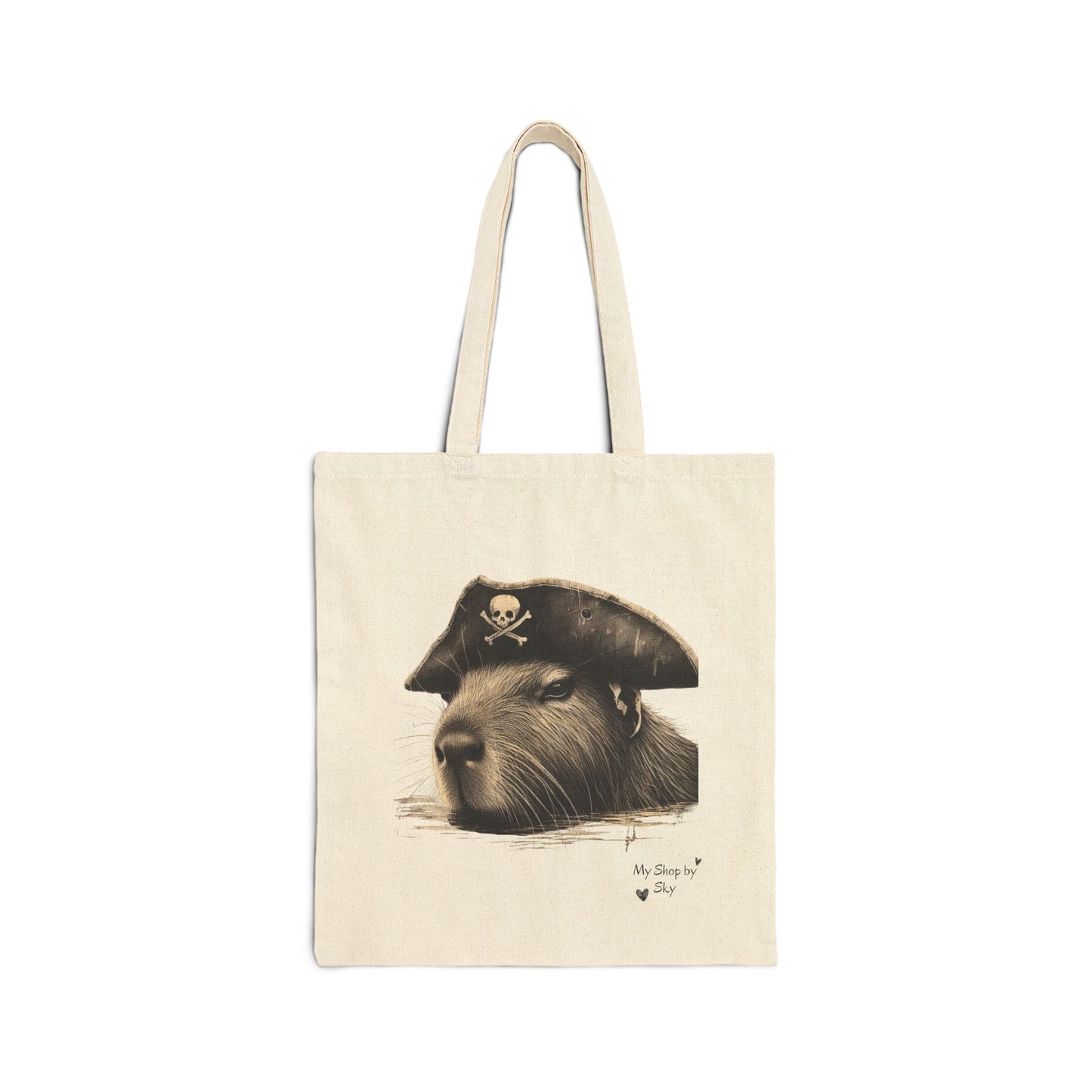 Pirate Capybara Tote Bag
