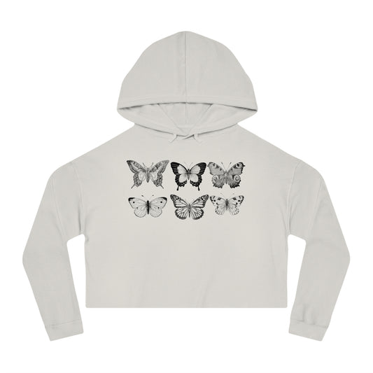 Cropped Butterfly Hoodie