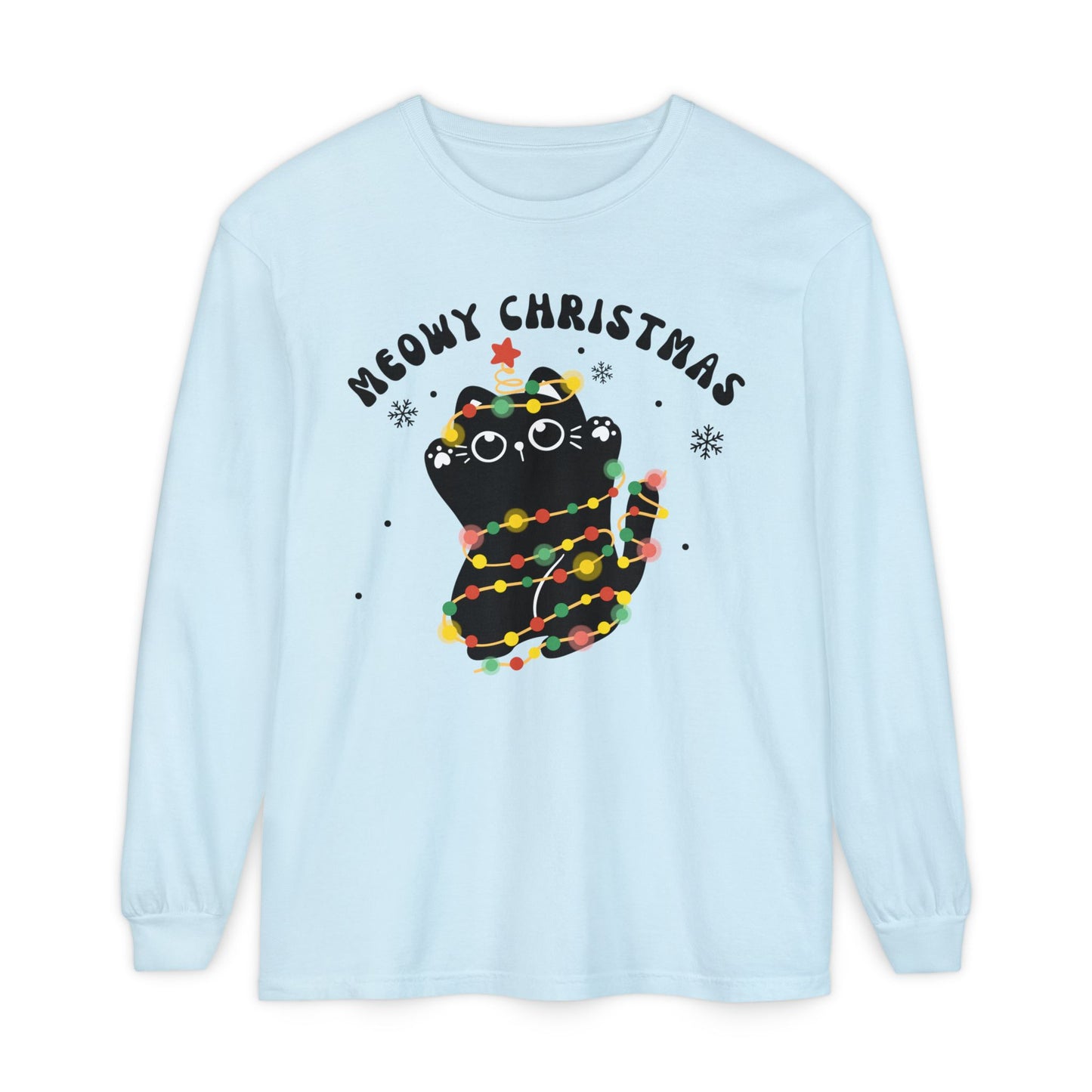Meowy Christmas Long Sleeve T-Shirt