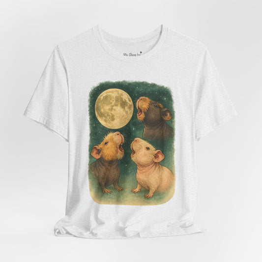 Werewolf Skinny Pig Unisex Tee (Hairless Guinea Pig Shirt)