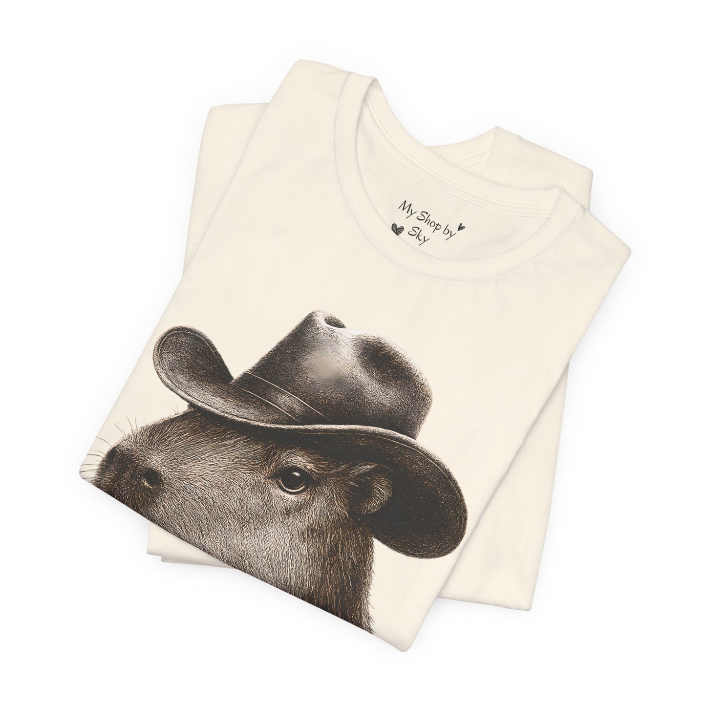 Cowboy Capybara Shirt Vintage