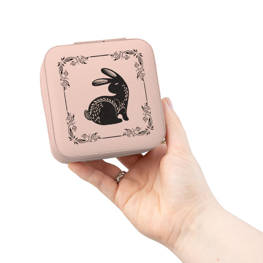 Travel Jewelry Case - Bunny Design