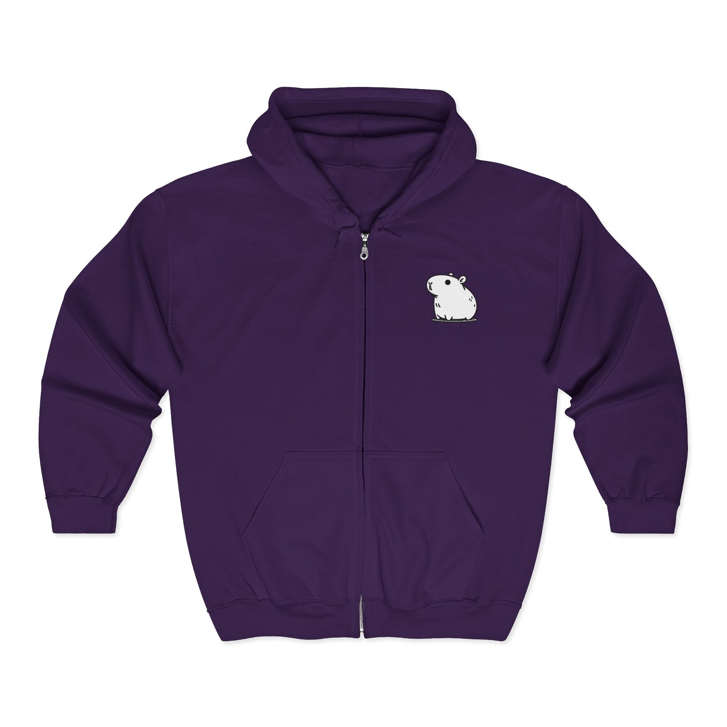 Capybara Zip Up Hoodie