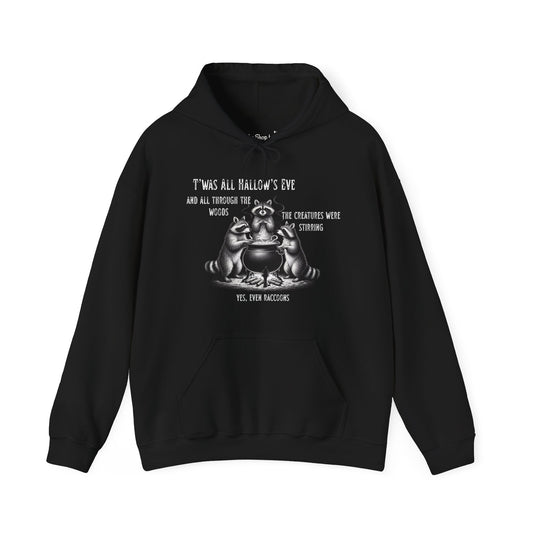 Raccoon Cauldron Halloween Hoodie