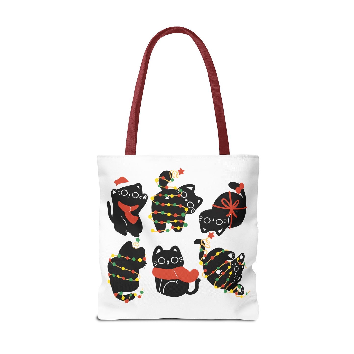 Meowy Christmas Tote Bag