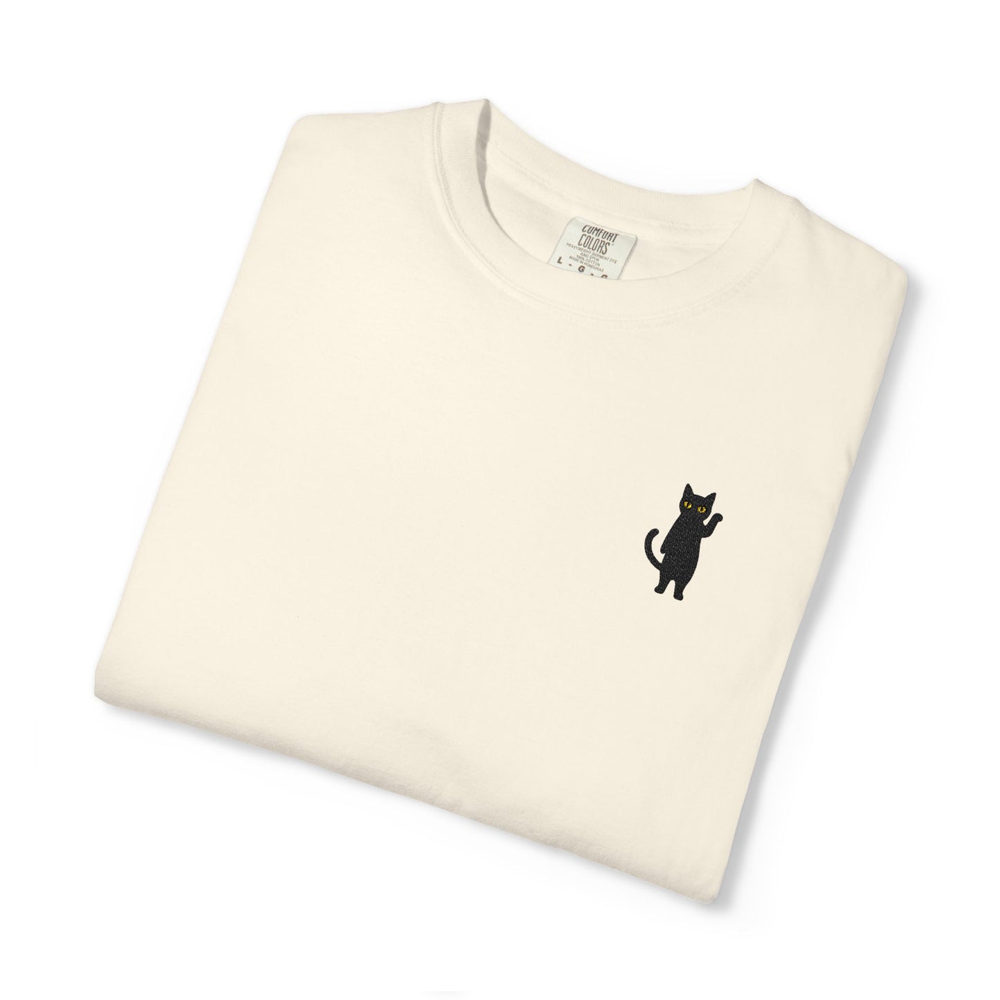 Funny Cat Embroidered Tee