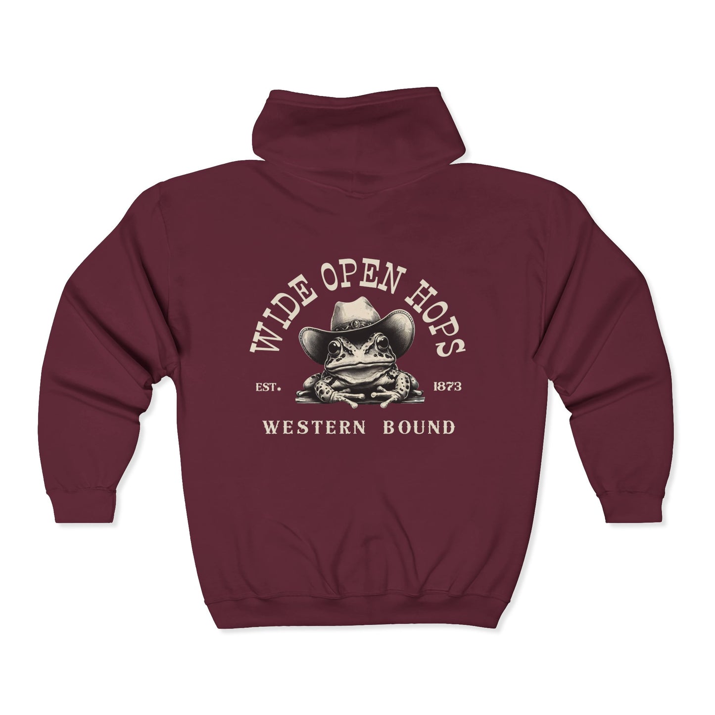Western Frog Zip Up Hoodie
