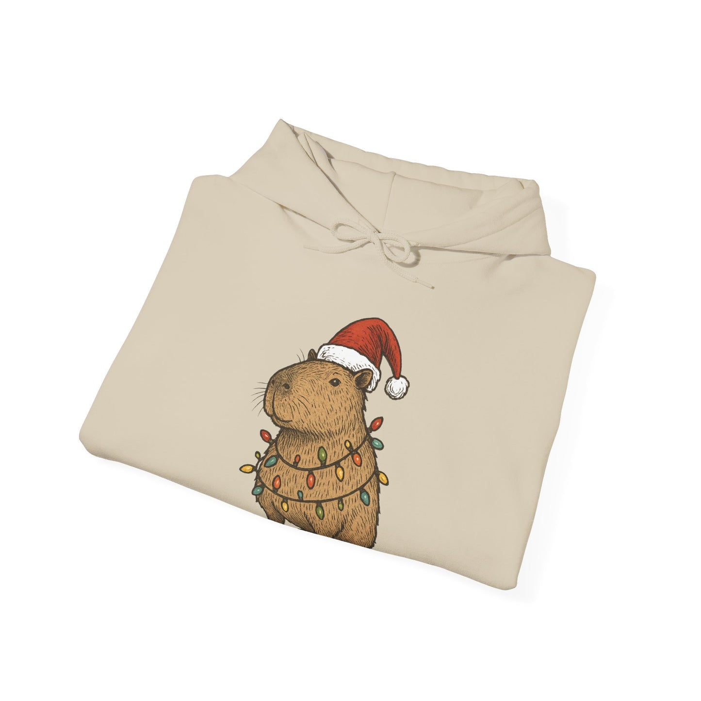Christmas Capybara Hoodie - Unisex Sweatshirt