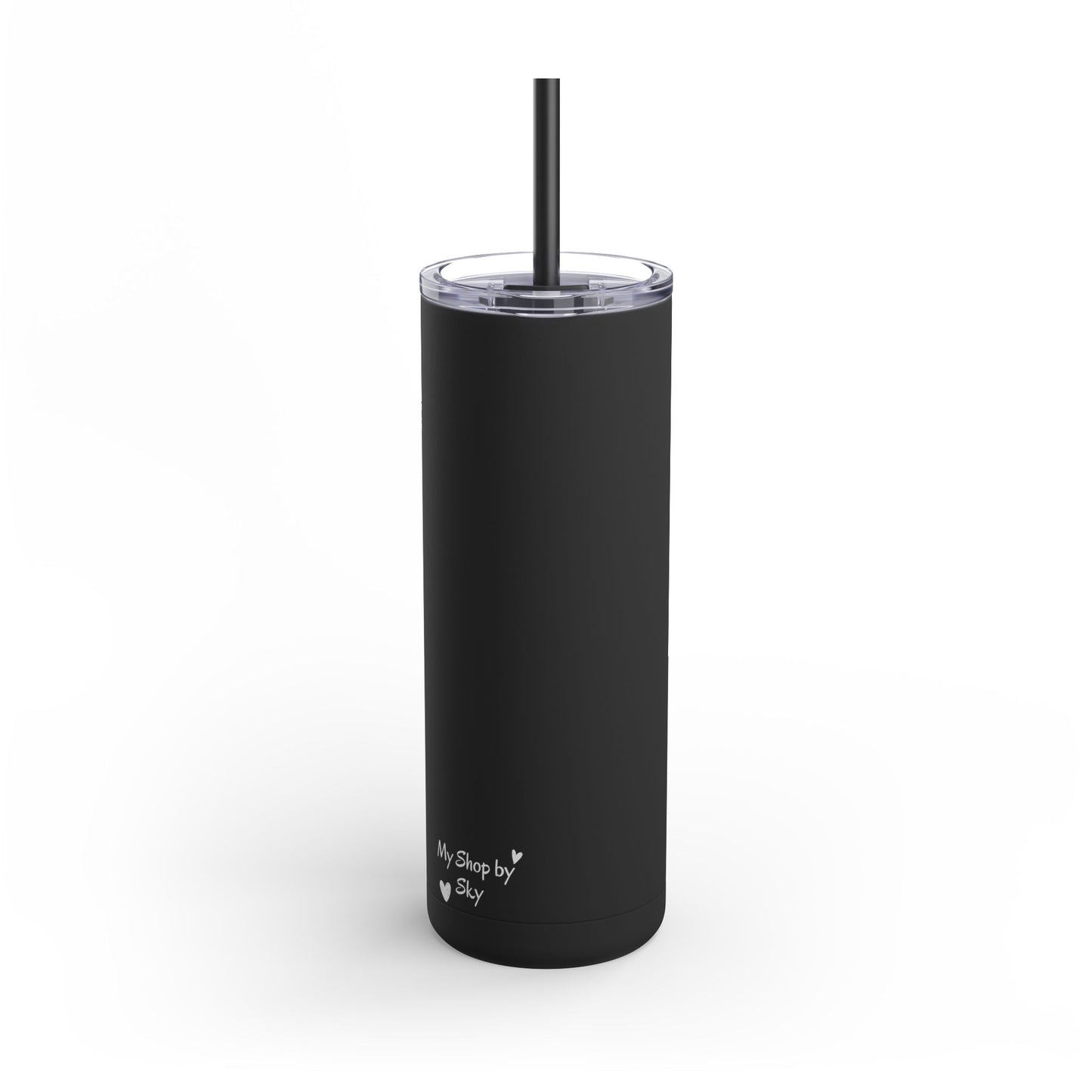 Tumbler Cup - Ice Cream Skeleton-  20oz Skinny Matte