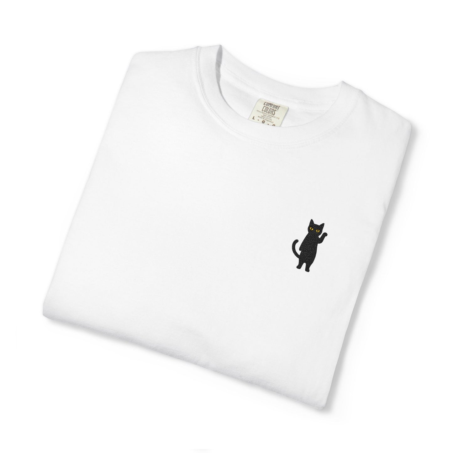 Funny Cat Embroidered Tee