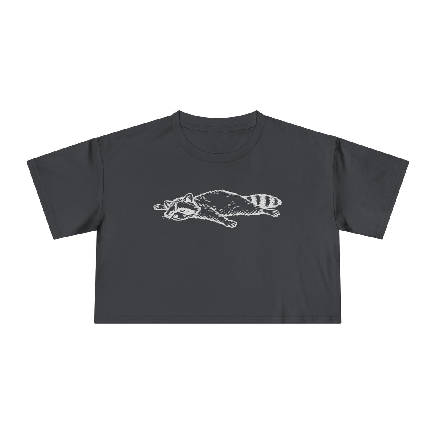 Tired Raccoon Women's Crop Tee