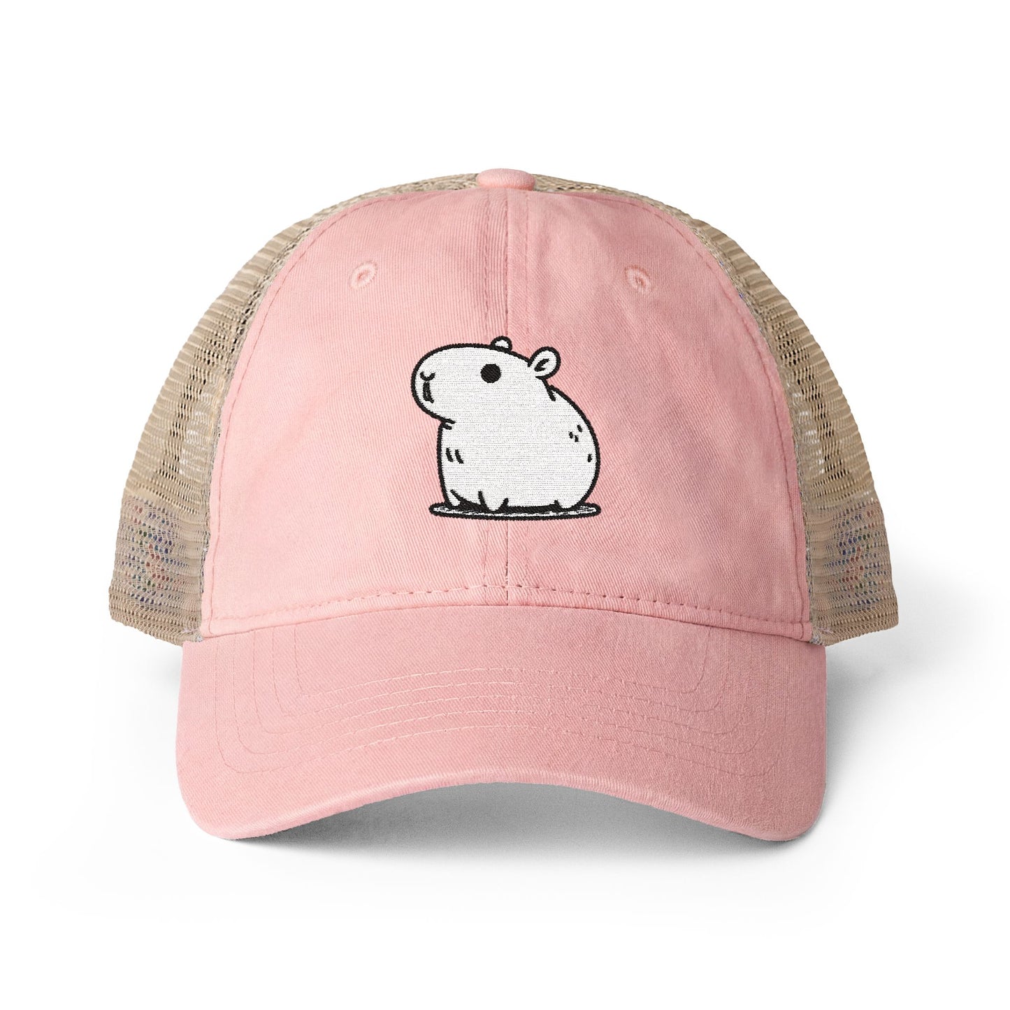 Women's Washed Mesh-Back Capybara Hat