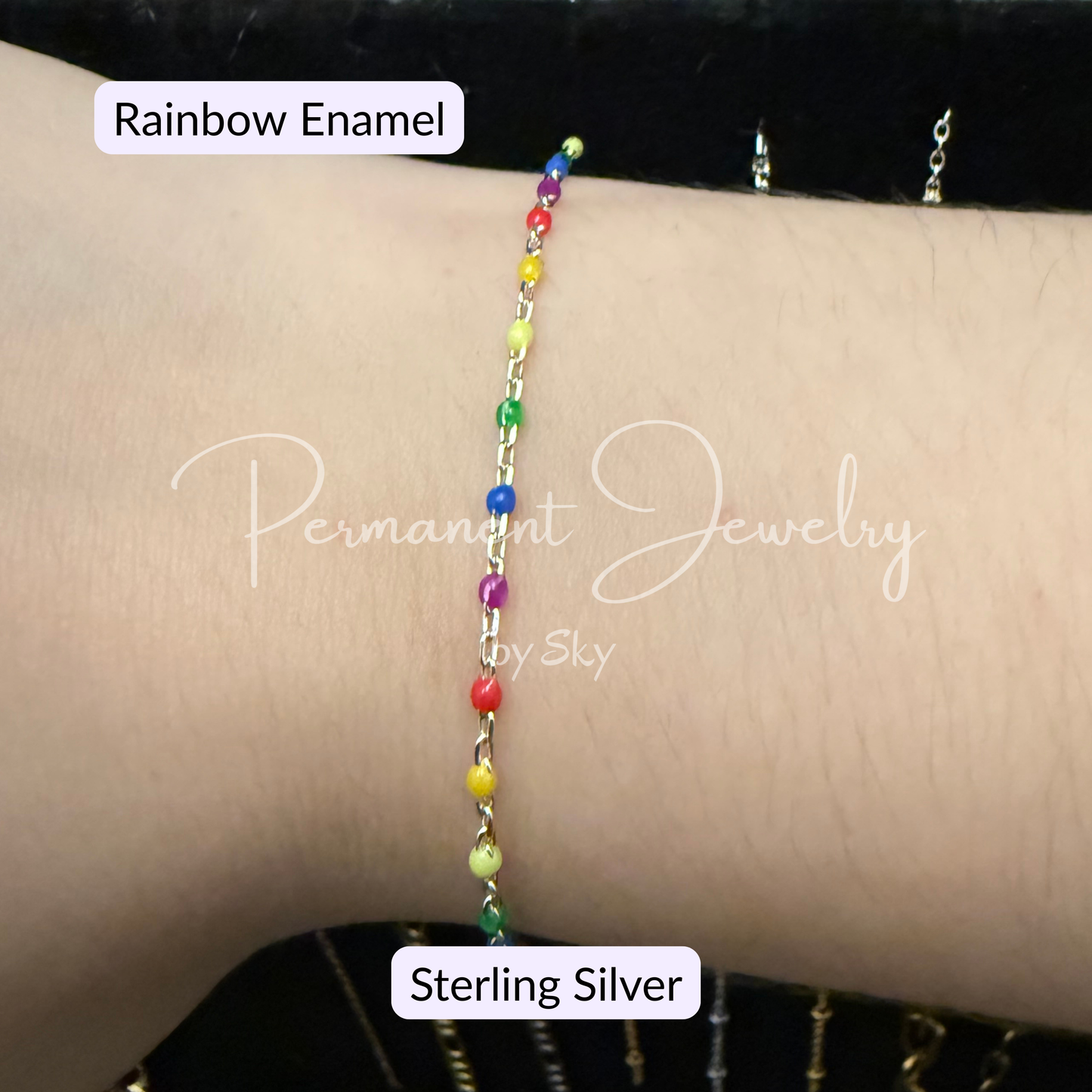 Rainbow Beaded Bracelet